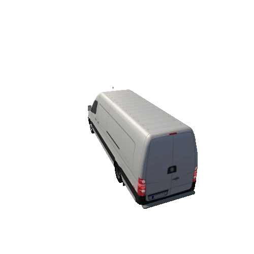 Lowpoly Van 5_White